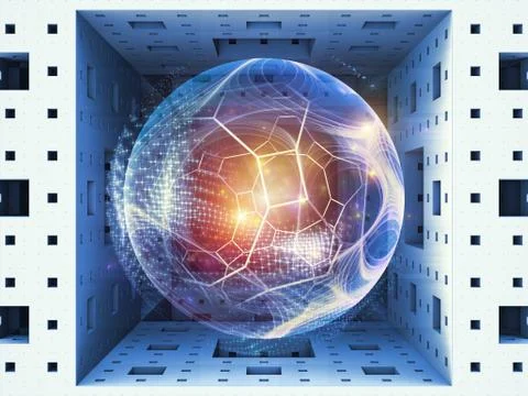 Blocks of Reality. Stock Illustration