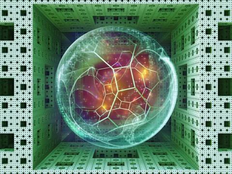 Blocks of Reality. Stock Illustration