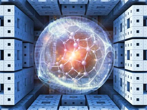 Blocks of Reality. Stock Illustration