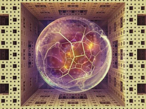 Blocks of Reality. Stock Illustration