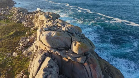 Blocks Of Stone At Cantís de Papel Near Xove In Lugo Stock Footage 325893266