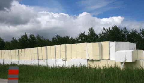 Blocks of styrafoam Stock Photos