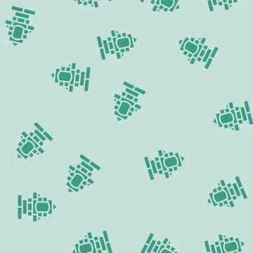 Blocks toy child glyph vector seamless pattern Illustrazione stock