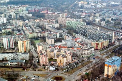 Blocks in Wroclaw - view from above Stock Photos