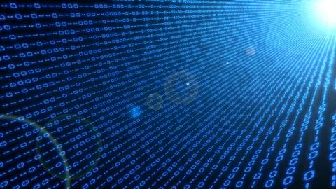 Blockshain code concept. 3d illustration Stock Illustration