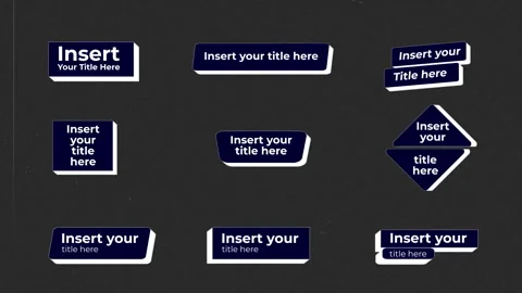 Blocky Titles (Ae project + MOGRT)  After Effects	Stock