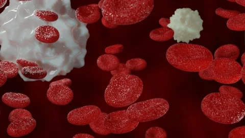 Blod Cells inside body Stockbeeldmateriaal 146661504