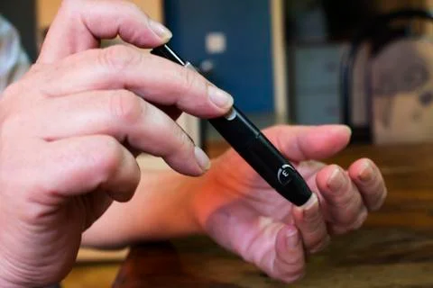 Blod sample Foto stock