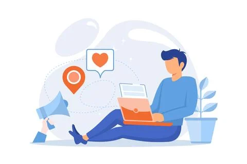 Blog articles Blog menu element, subscribe for publications, news article, .. Stock Illustration
