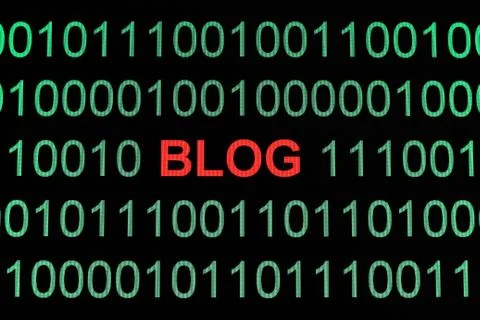 Blog on binary data イラスト素材