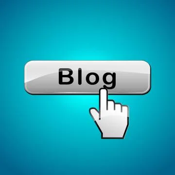 Blog button concept Stock Illustration