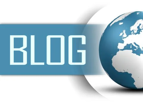 Blog concept Illustrazione stock