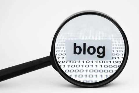 Blog concept Foto stock