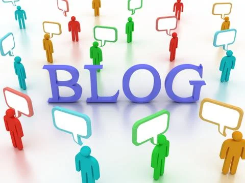 Blog concept Stock Photos
