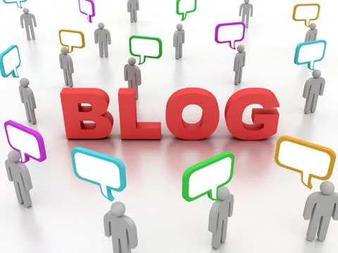 Blog concept Stock Photos