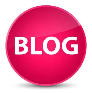 Blog elegant pink round button Stock Illustration