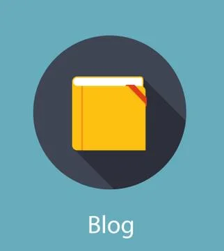 Blog  Flat Concept Vector Illustration イラスト素材