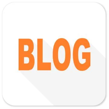 Blog flat icon Stock Illustration