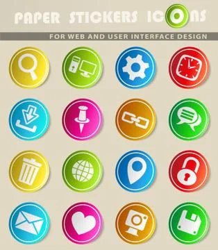 Blog icon set Stock Illustration