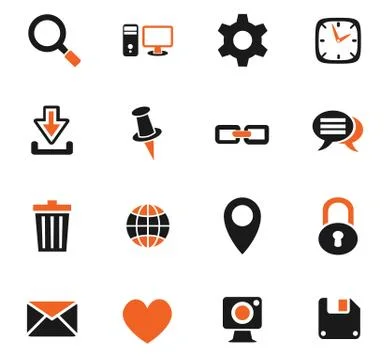 Blog icon set Stock Illustration