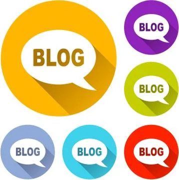Blog icons Stock Illustration