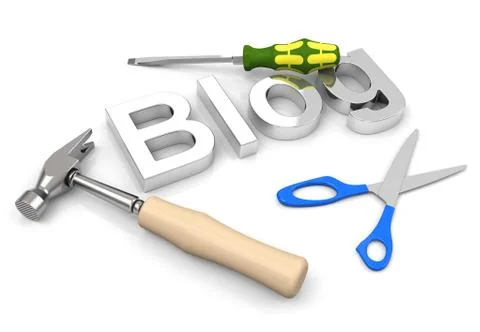 The blog Stock Illustration