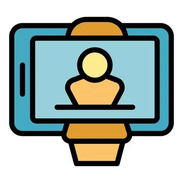 Blog phone icon vector flat Stockillustratie
