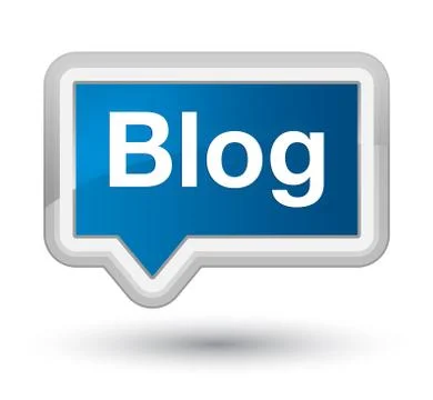Blog prime blue banner button Stockillustratie