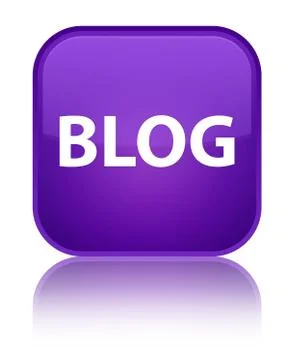 Blog special purple square button Stock Illustration