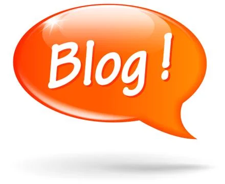 Blog speech bubble Stock Illustration