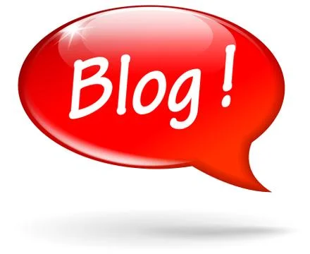 Blog speech bubble Stock Illustration