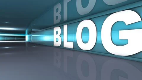 Blog website Stock Illustration