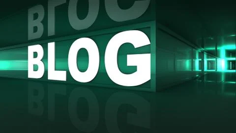 Blog website Stock Illustration