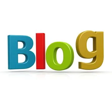 Blog word Stock Illustration