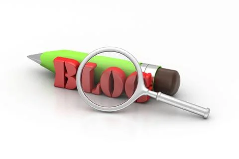 Blog writing concept Free Stock Illustration
