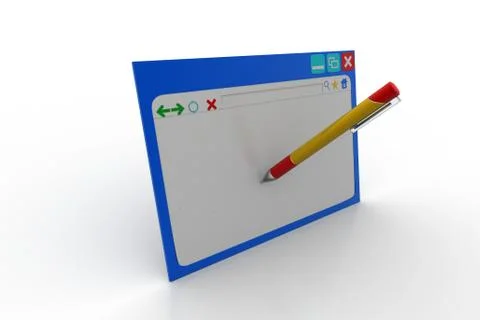 Blog writing concept Free Stock Illustration
