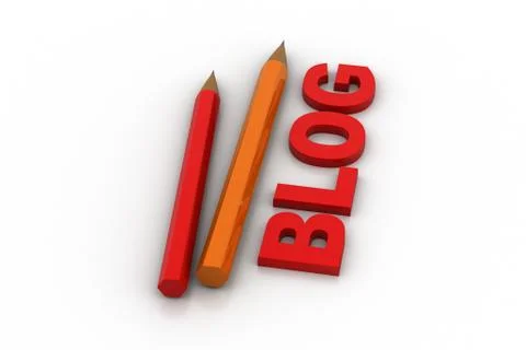 Blog writing concept Free Stock Illustration
