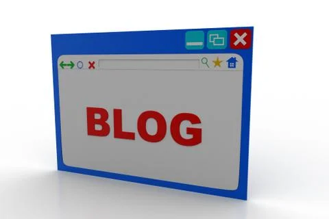 Blog writing concept Free Stock Illustration