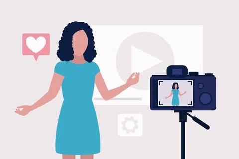 Blogging concept Stock Illustration