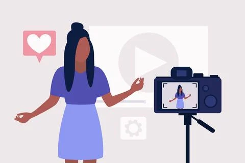 Blogging concept Stock Illustration