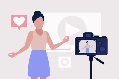Blogging concept Stock Illustration
