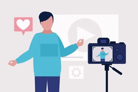 Blogging concept Stock Illustration