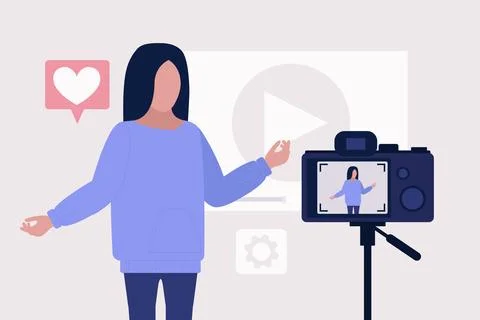 Blogging concept Stock Illustration