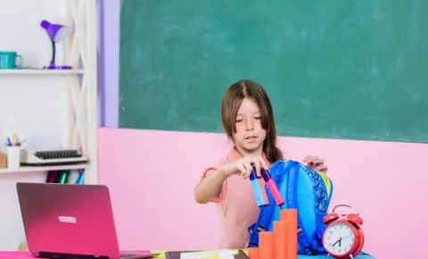 Blogging hobby. Study programming web design. Programming courses. Girl laptop Stock Photos