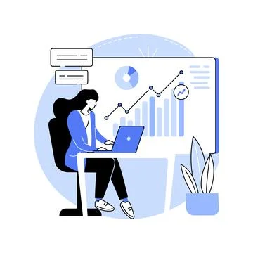 Blogging isolated cartoon vector illustrations. Stock Illustration