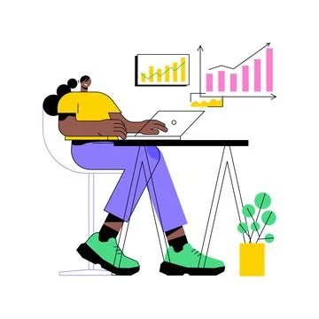 Blogging isolated cartoon vector illustrations. Stock Illustration