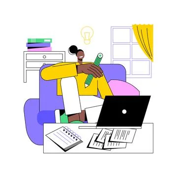 Blogging isolated cartoon vector illustrations. Stock Illustration