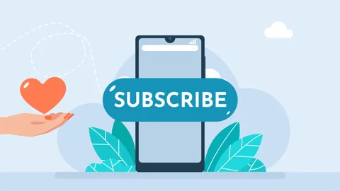 Blogging, promotion. Web buttons like, subscribe, and bell notification for app Stock Footage 263045686