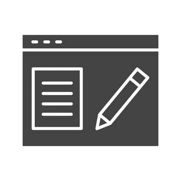 Blogging Service icon vector image. イラスト素材