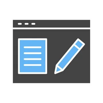 Blogging Service icon vector image. Stock Illustration